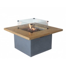 Altair Gas Fire Pit - Glass Screen