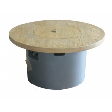 Sarin Round Wood Table With Infill