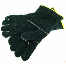 Grill Pro Black Leather BBQ Gloves