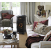 Provence Portable Real Flame Gas Heater - Cream and Black