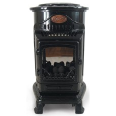 Provence Portable Real Flame Gas Heater - Gloss Black