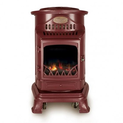 Provence Portable Real Flame Gas Heater - Red