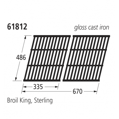 61812 BBQ Grill - Sterling/Broil King