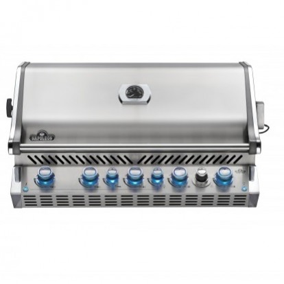 Napoleon Prestige BIPRO665RBPSS-3-GB Built In Gas BBQ - Free Cover & Rotisserie
