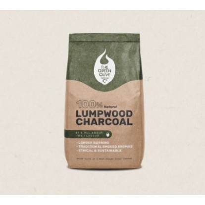 Green Olive Charcoal - Lumpwood Charcoal - 4kg