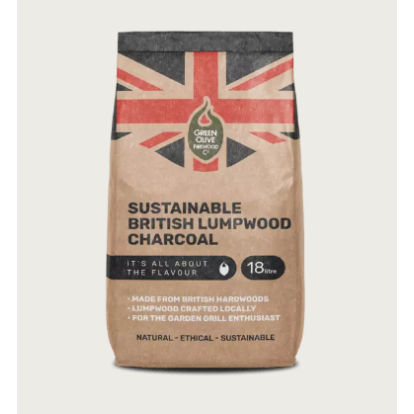 Green Olive Charcoal - Sustainable British Lumpwood - 18L