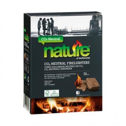 Nature CO2 Neutral BBQ & Stove Firelighters (72pcs)