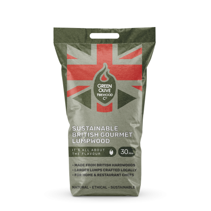 Green Olive - British Gourmet Lumpwood Charcoal - 30ltr