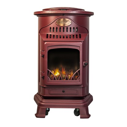 Provence Portable Real Flame Gas Heater - Red