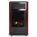 Manhattan Portable Real Flame Gas Heater - Burgundy