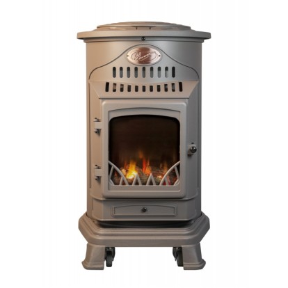 Provence Portable Real Flame Gas Heater - Rustic Brown